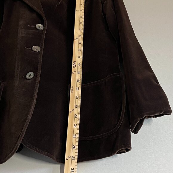 Vintage Koret of California Velvet Look Brown Blazer | No Size Tag - Picture 10 of 10